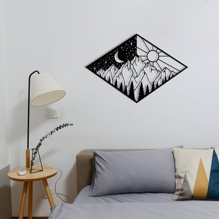Wallity Suveyda Escultura de Pared Metálica Negra